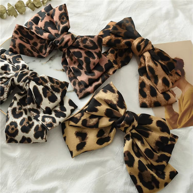 BIG WILD BOW HAIR CLIP: Variety of Print Colors
