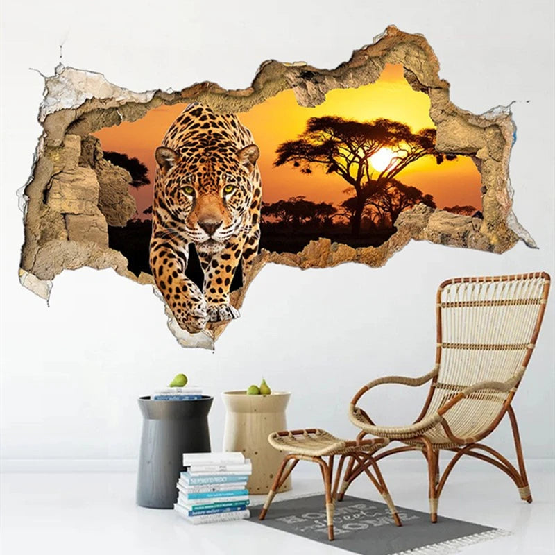 Leopard Wall Art Sticker Home Decor