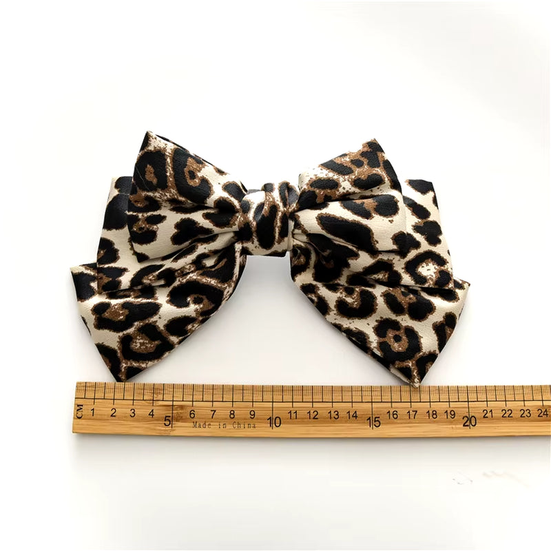 BIG WILD BOW HAIR CLIP: Variety of Print Colors