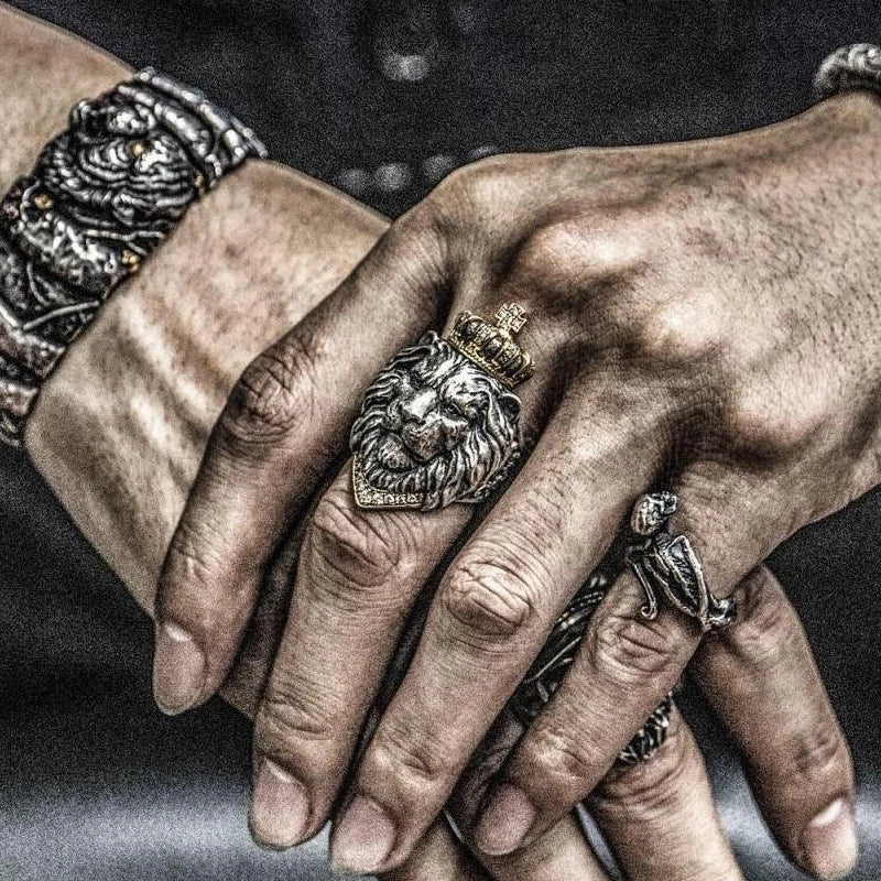 Unique Lion Ring, Adjustable