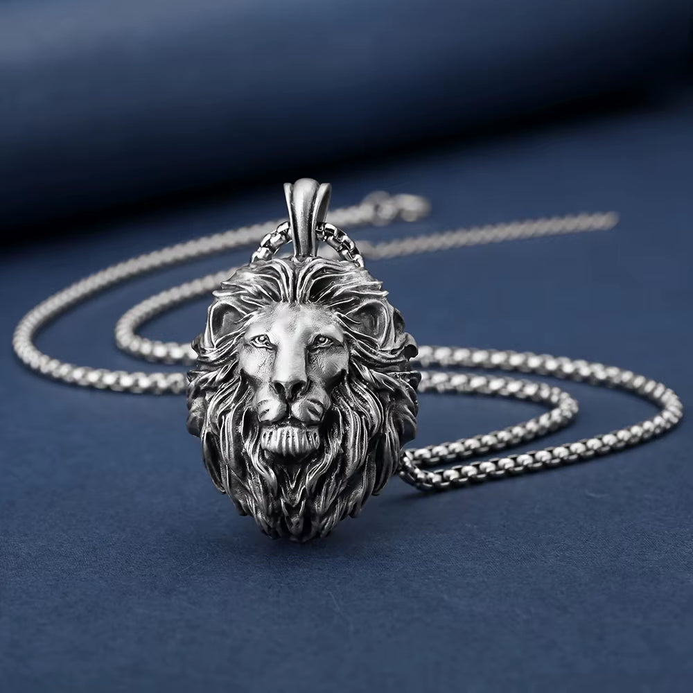Lion Head Pendant Necklace
