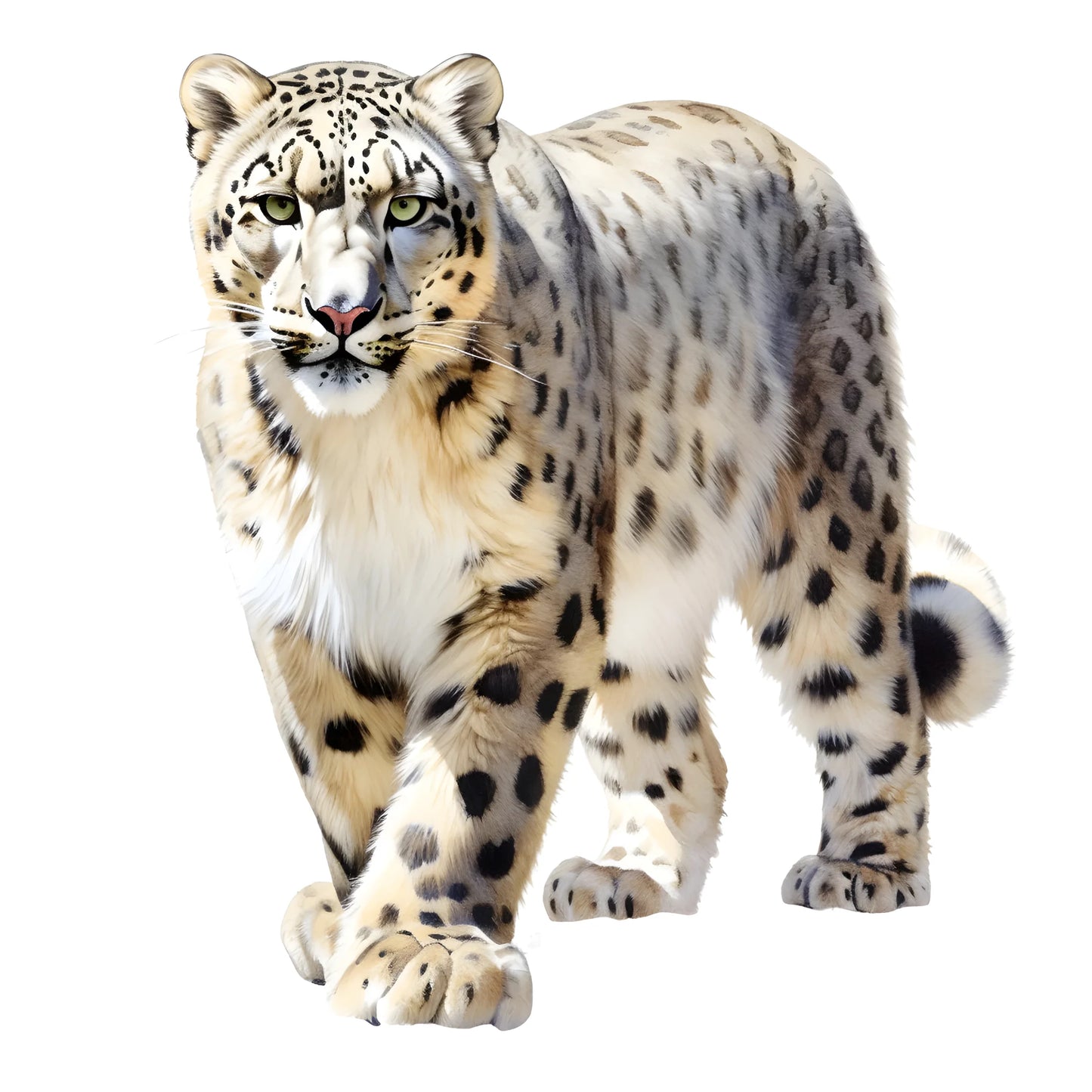 Snow Leopard Vinyl Waterproof Sticker Decor