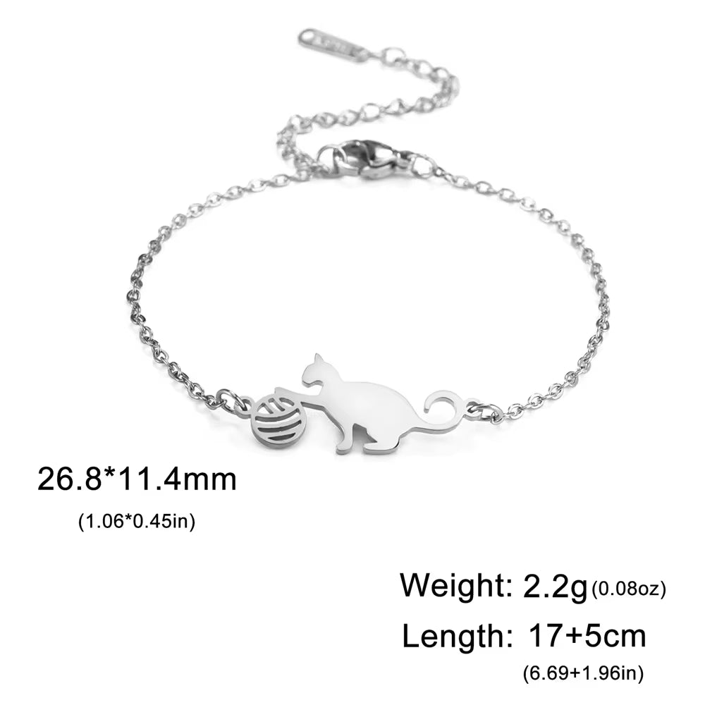 Cat & Ball Bracelet