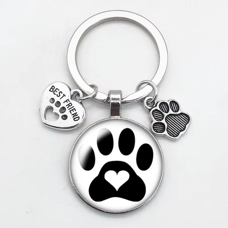 Paw Heart Keychain