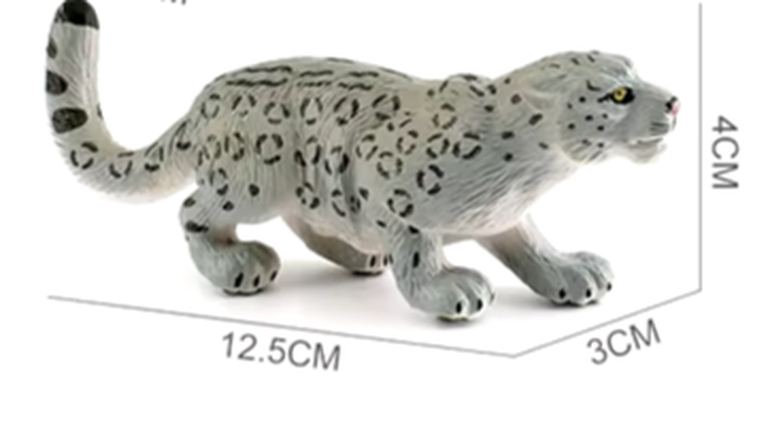 Realistic Snow Leopard Collectable Figurine
