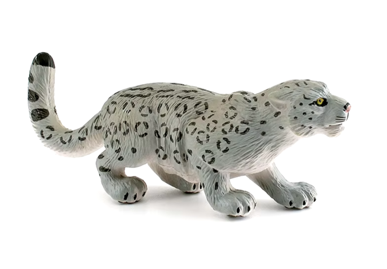Realistic Snow Leopard Collectable Figurine