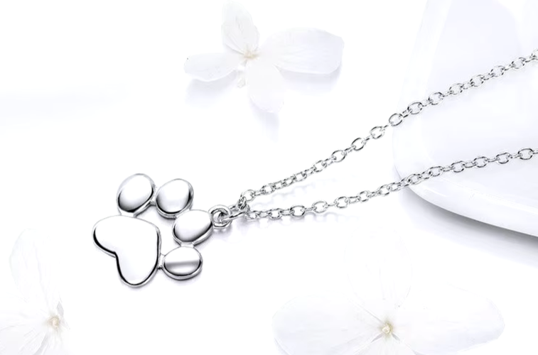 Sterling Silver Cat Paw Necklace