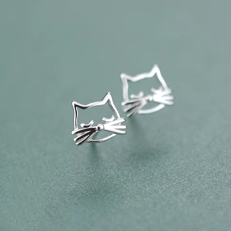 Whimsical Whisker Stud Earrings