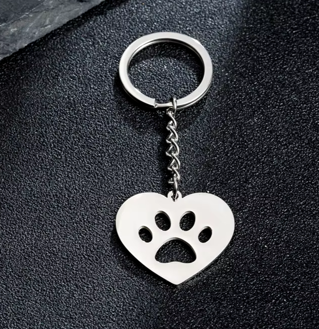 Paw Heart Keychain