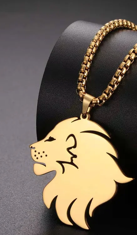 Lion Pride Necklace, Gold or Silver