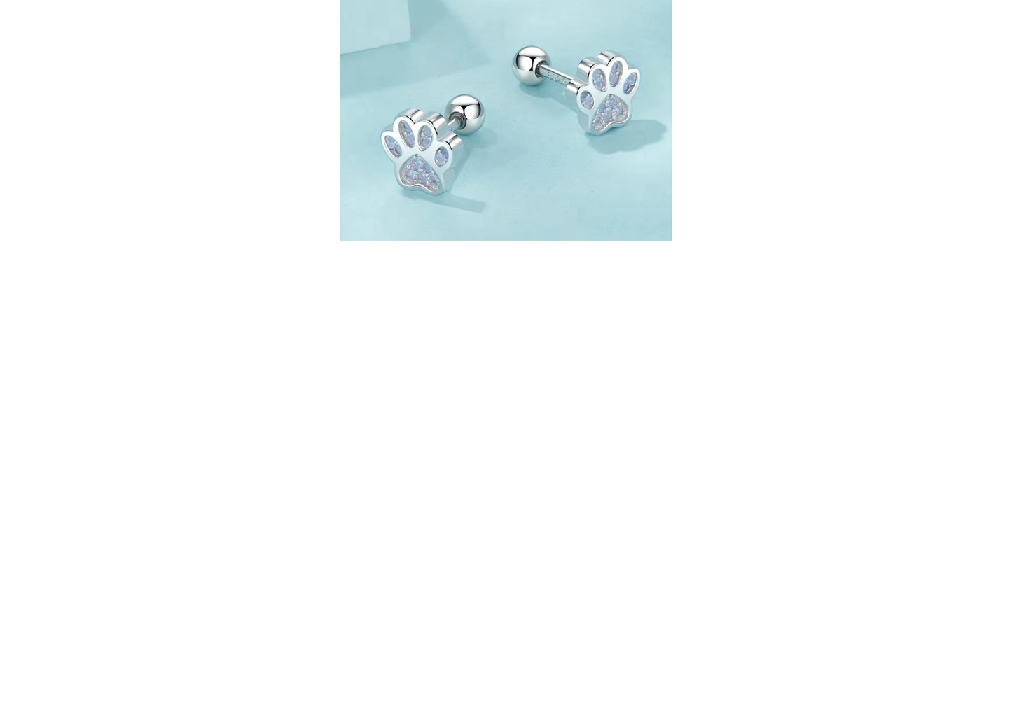 Cat Paw Stud Earrings