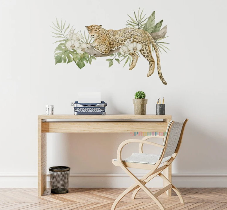 Chic Leopard Wall Art Sticker Home Decor