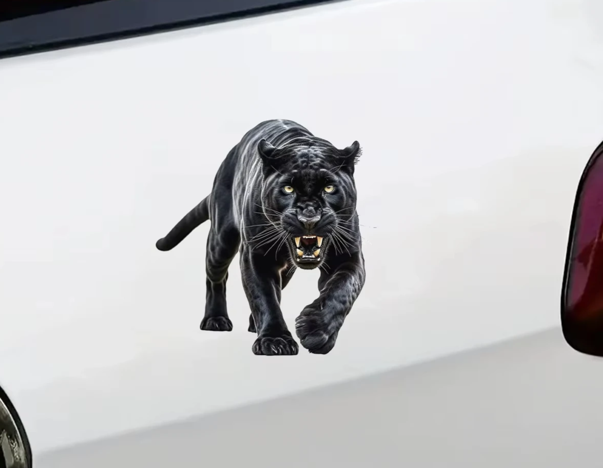 Black Jaguar Wall Art Sticker Decor
