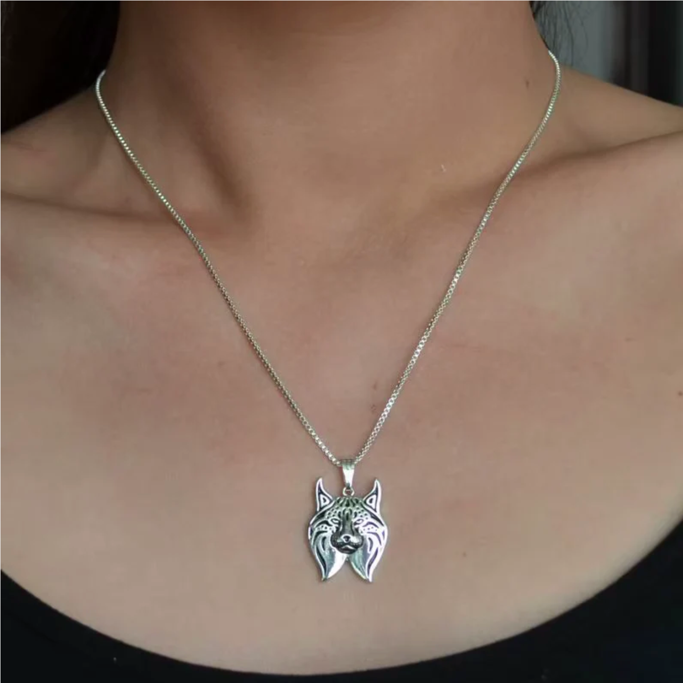 Lynx Cat Necklace
