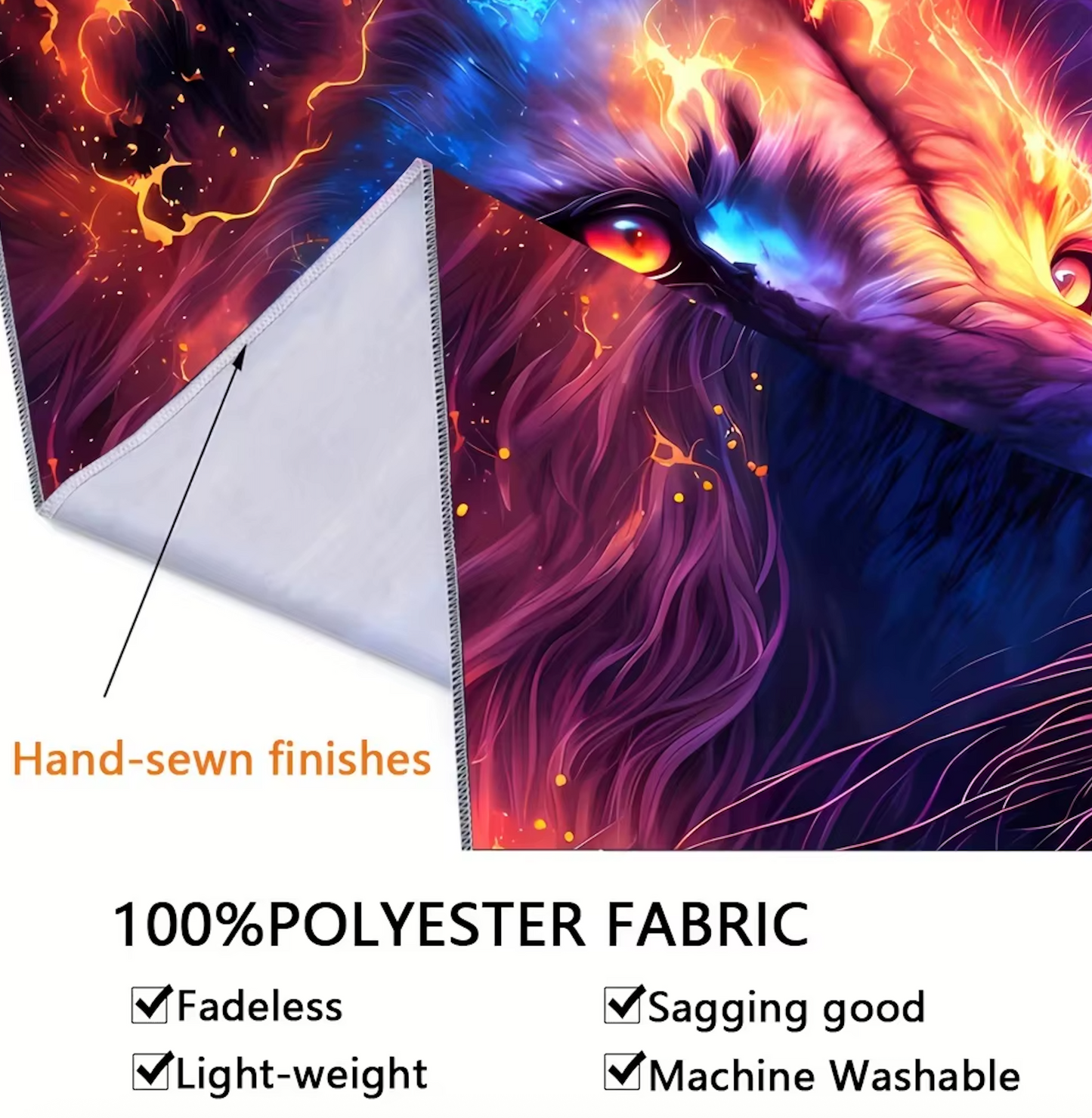 "The Power of One" Royal Fluorescent Tapestry
