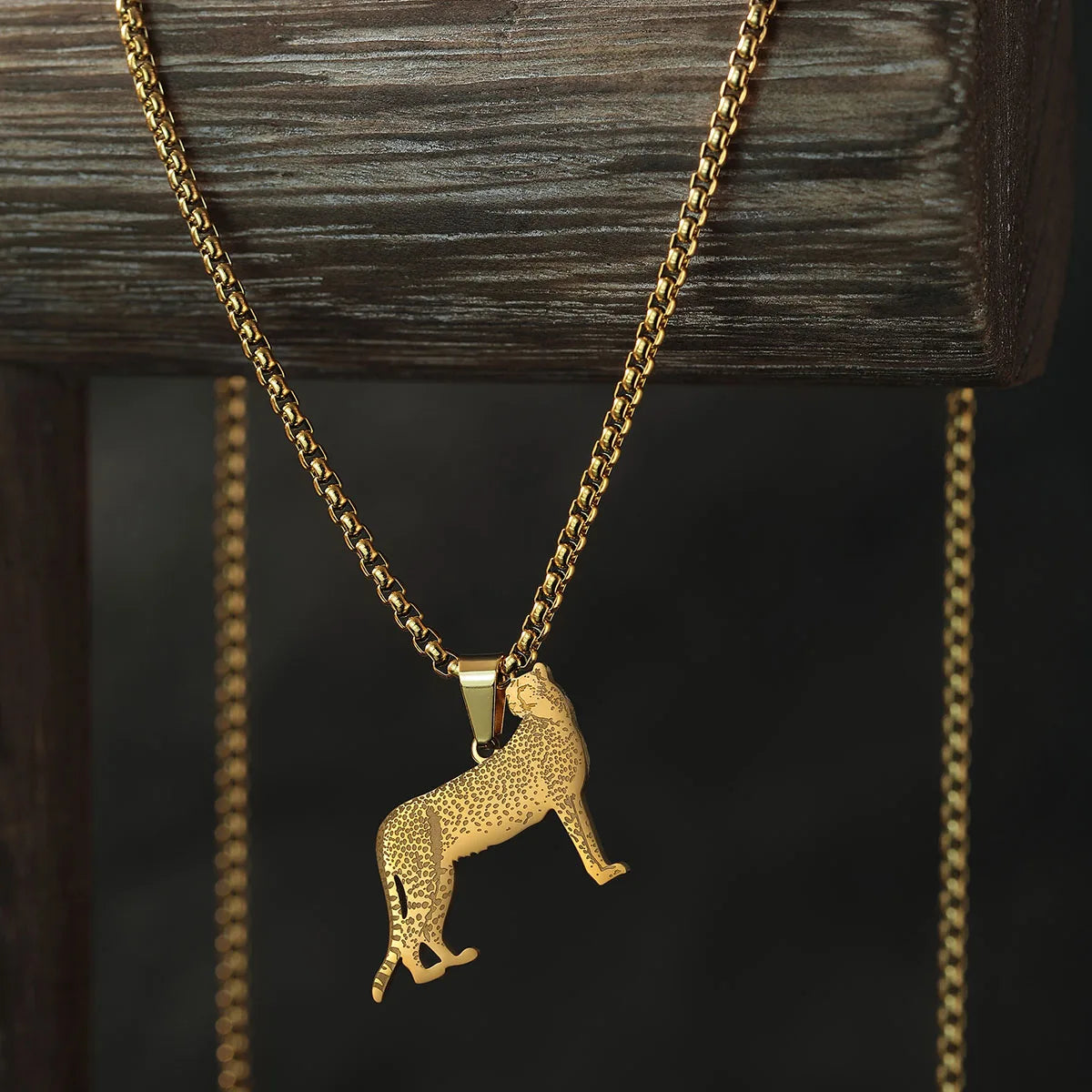 Cheetah Cat Necklace- Comes in Gold or Silver
