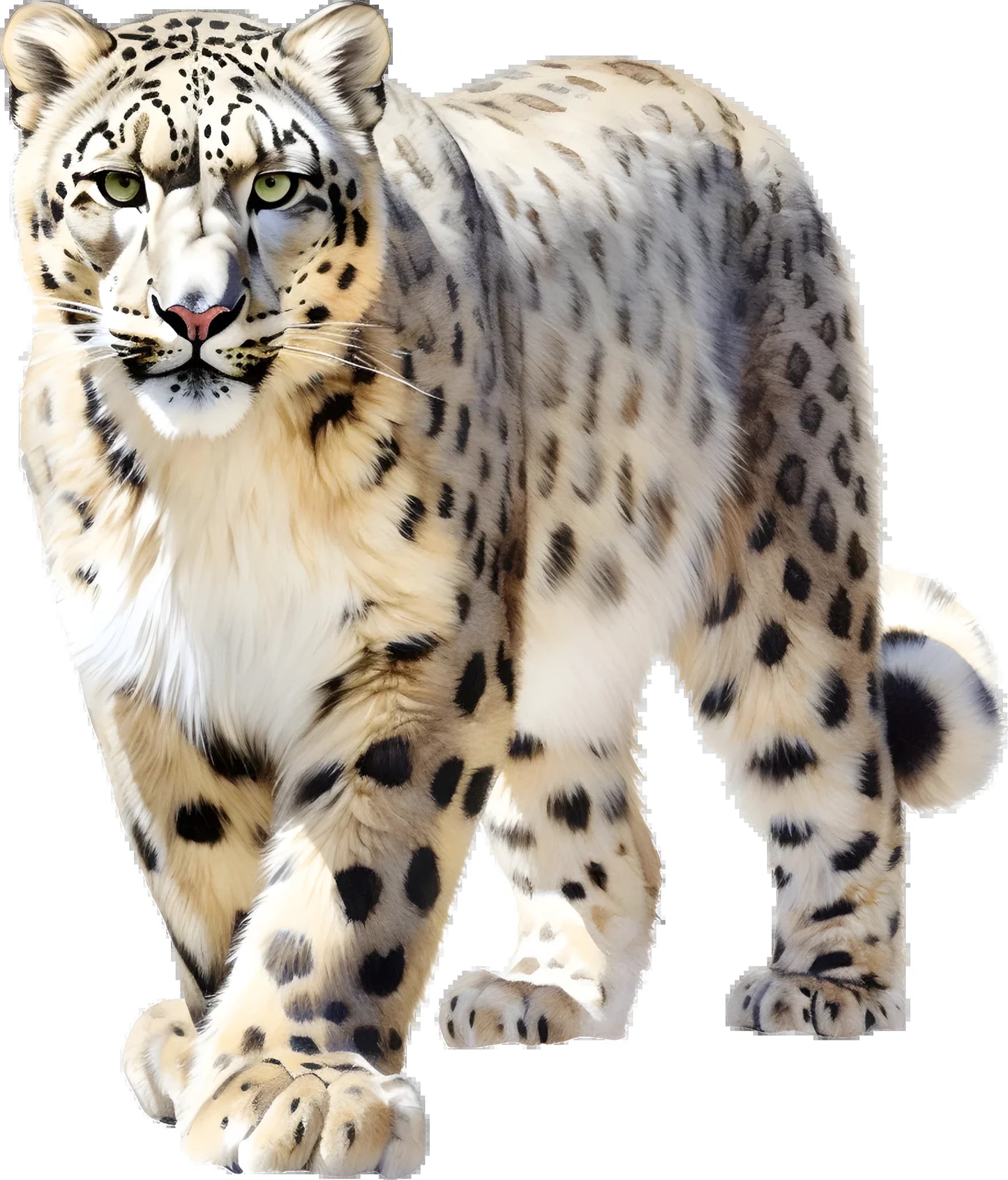 Snow Leopard Vinyl Waterproof Sticker Decor