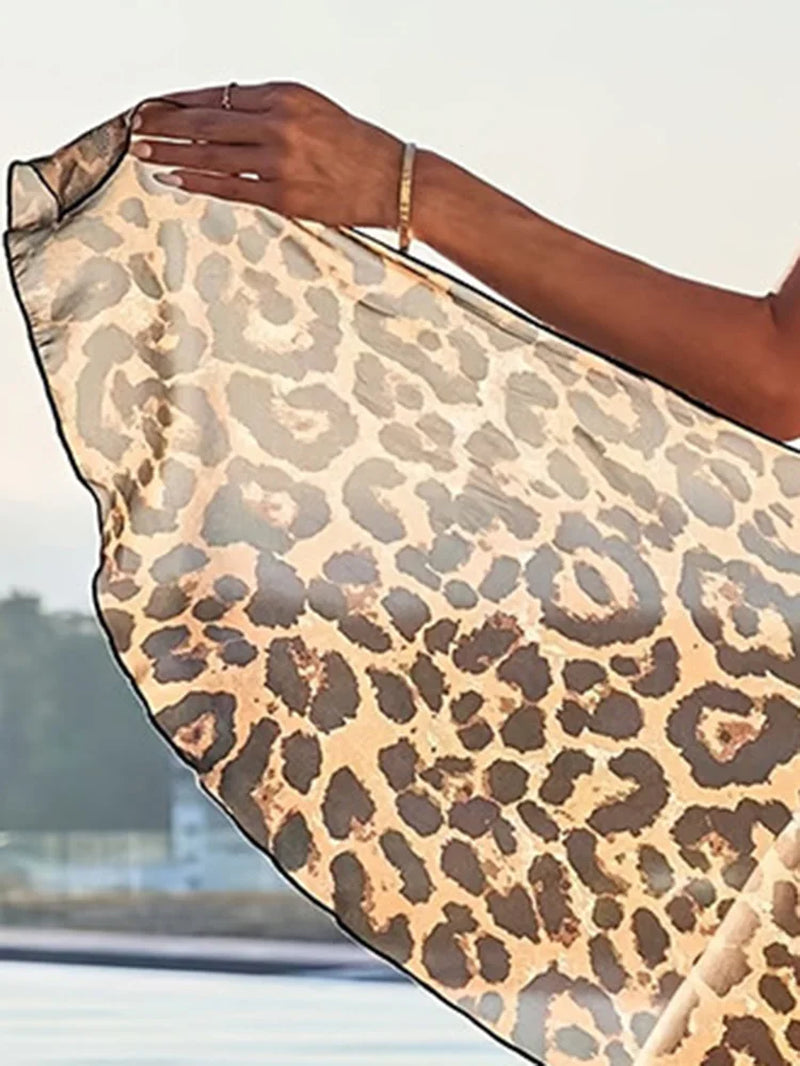 Chic Panther Print Beach Skirt – Stylish, Comfortable, and Summer-Ready