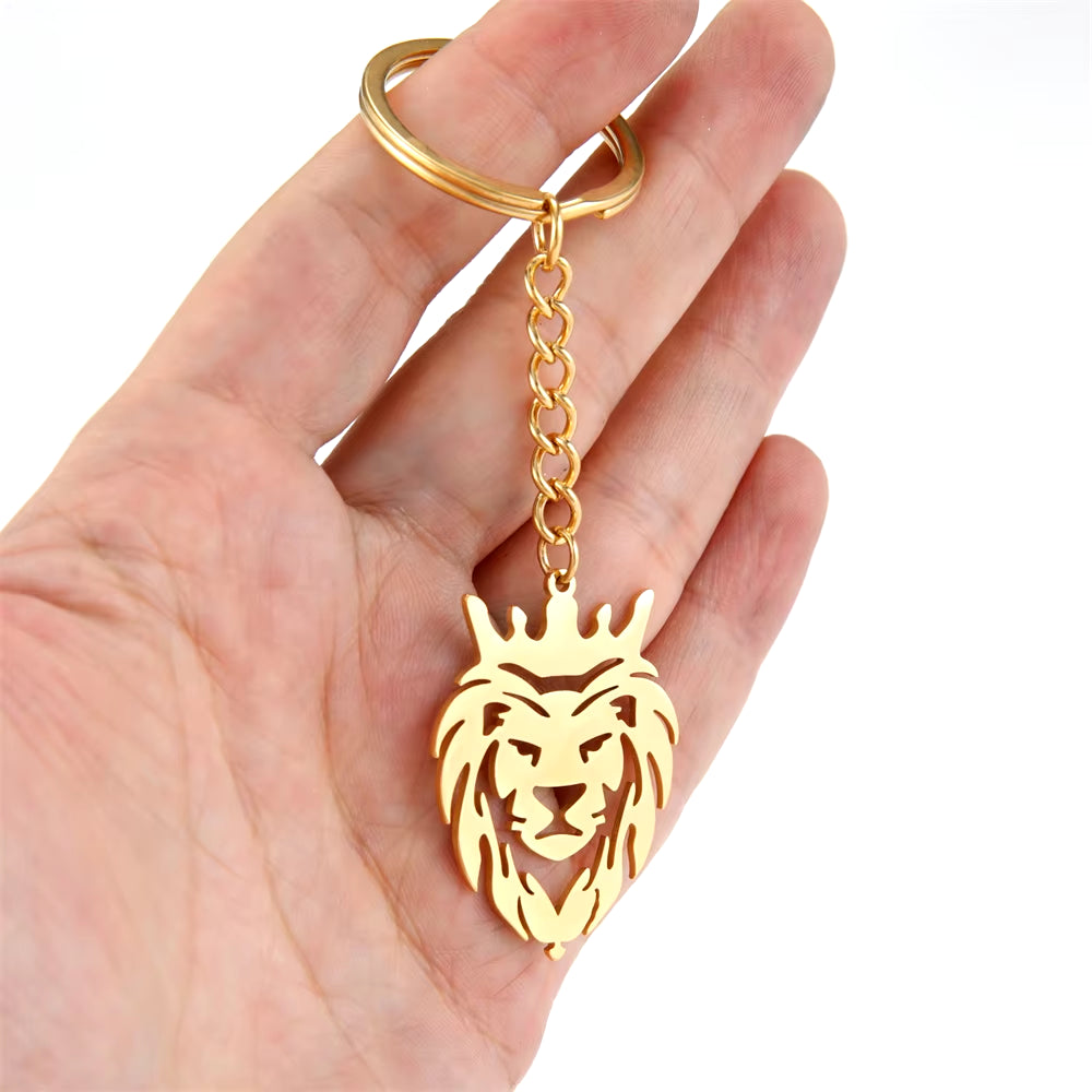 Punk Lion Keychain