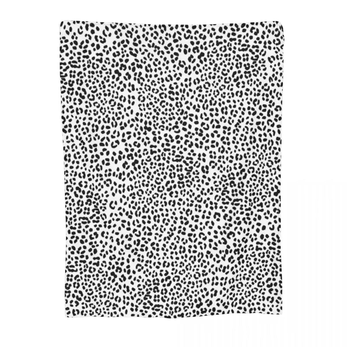 Black & White Snow Leopard Throw Blanket