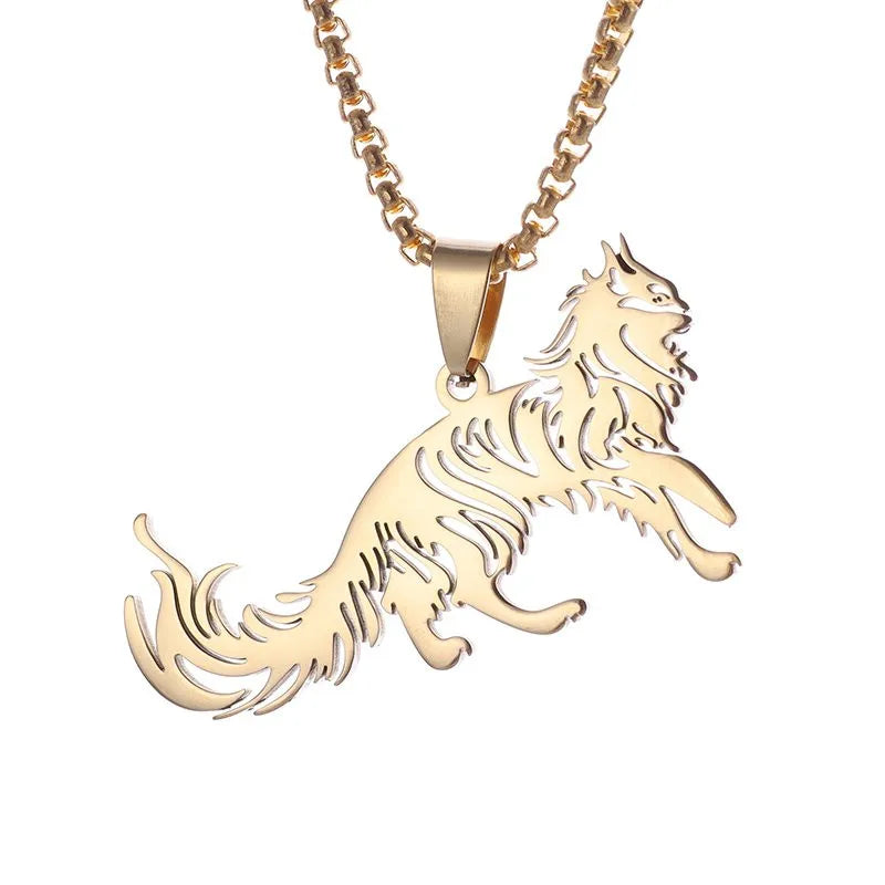 Luxury Lynx Necklace: Gold or Silver Plated