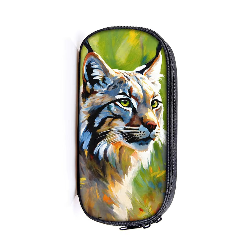 Practical & Wild Lynx Cosmetic/ Pencil Case, 3 Lynx Styles to choose from!