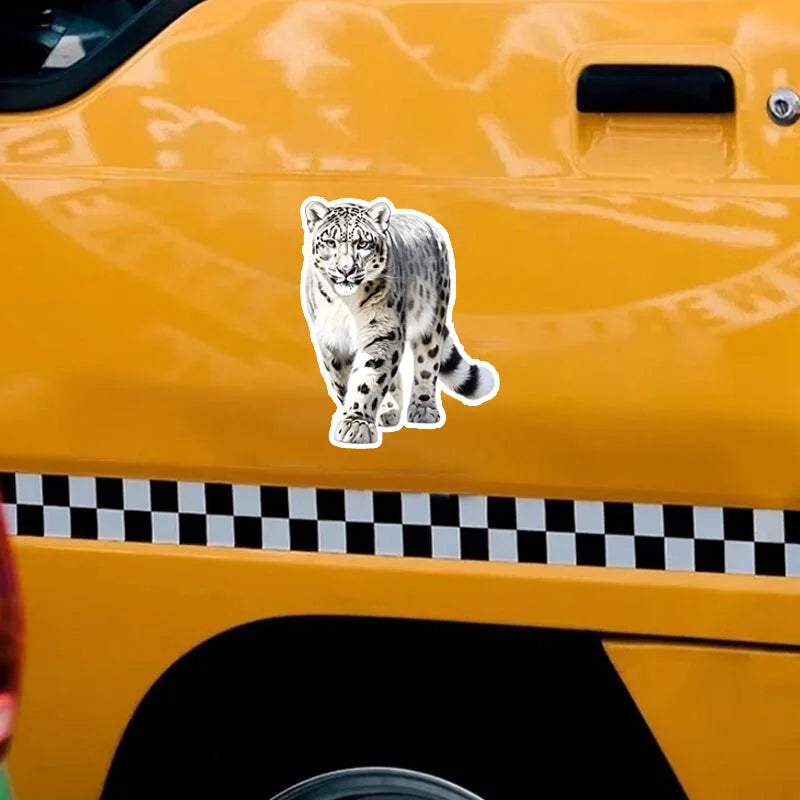 Snow Leopard Vinyl Waterproof Sticker Decor