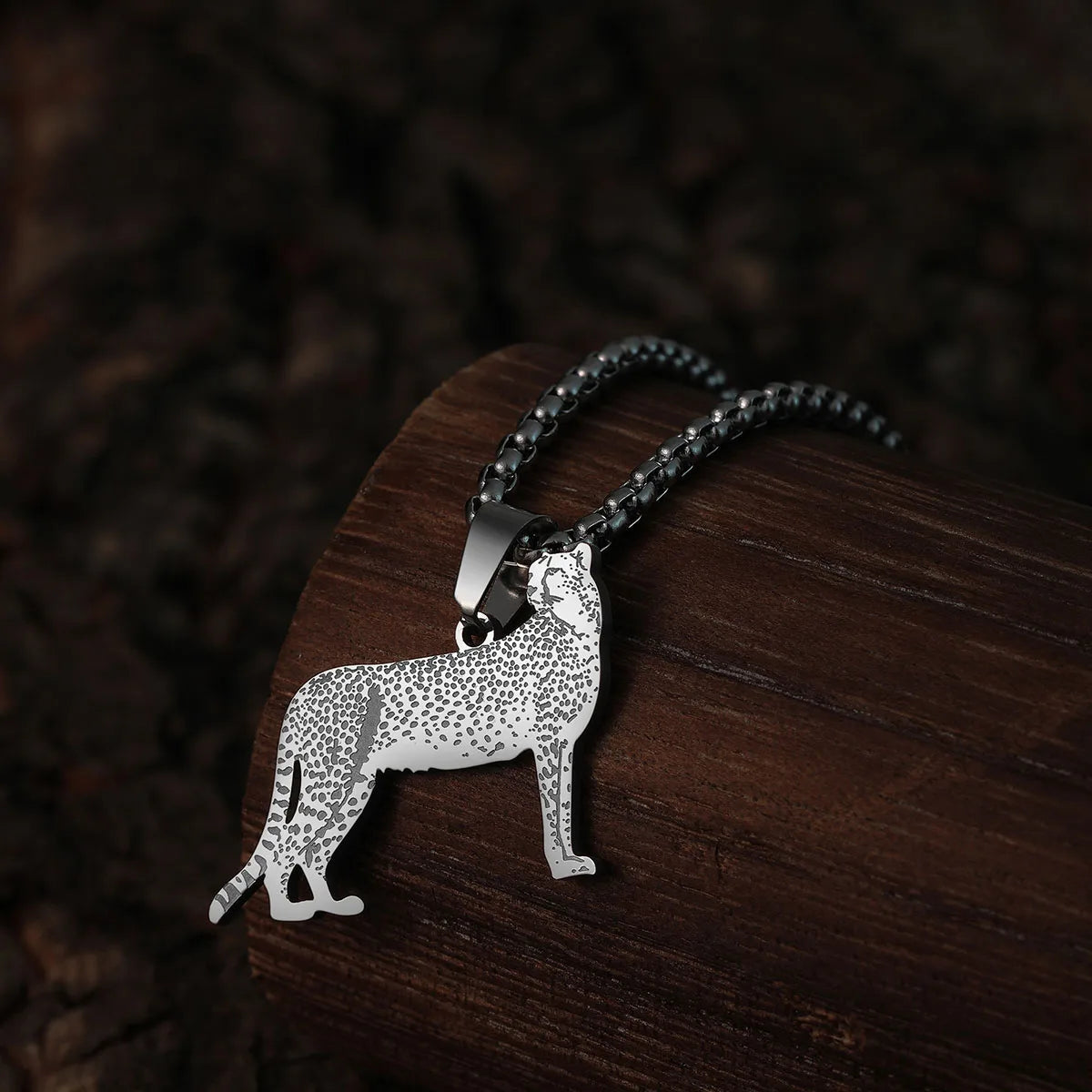 Cheetah Cat Necklace- Comes in Gold or Silver