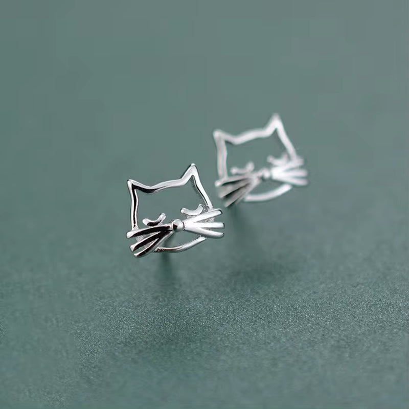 Whimsical Whisker Stud Earrings