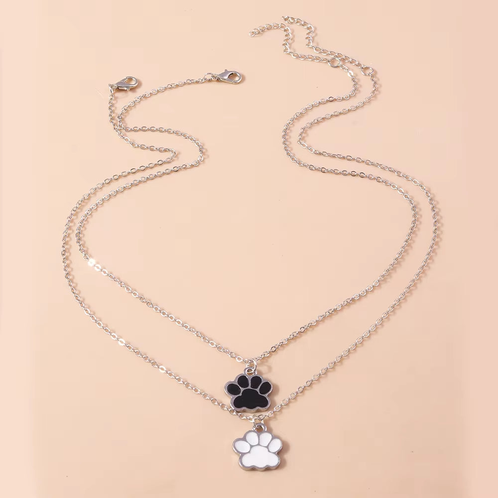 Yin Yang Paw Necklaces