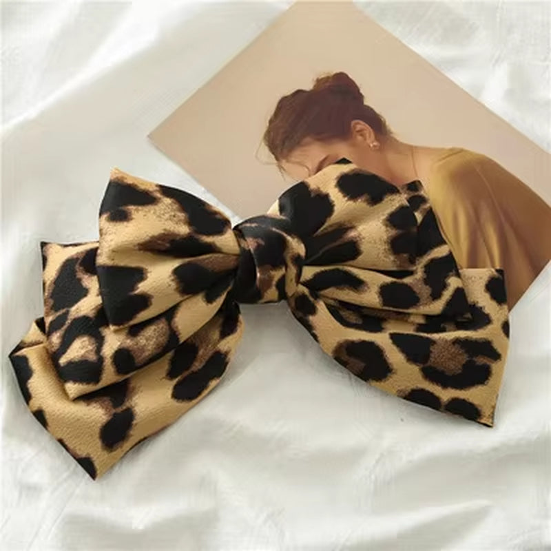 BIG WILD BOW HAIR CLIP: Variety of Print Colors