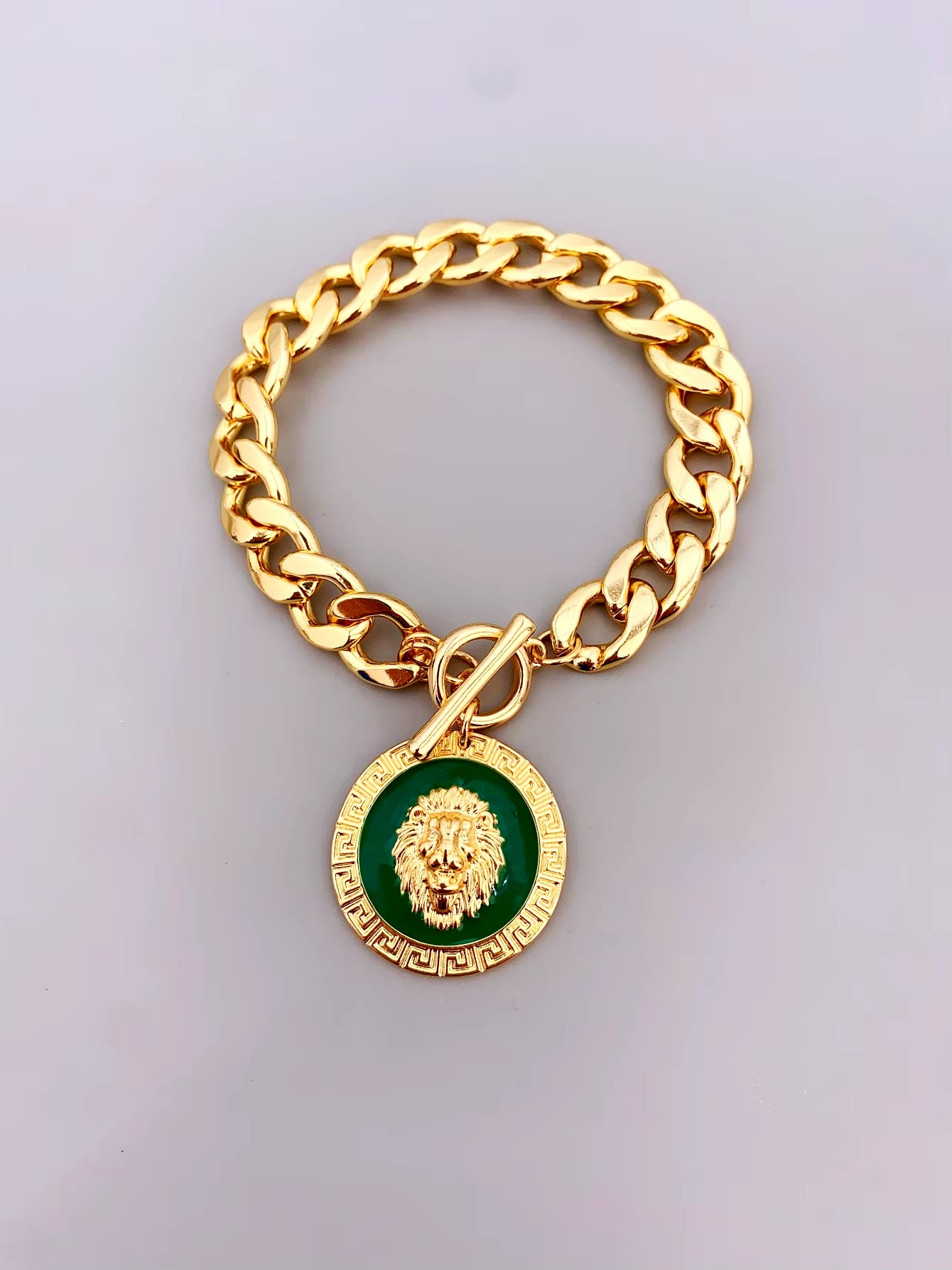 Lion Charm Bracelet (Red, Blue, Black, and Green)