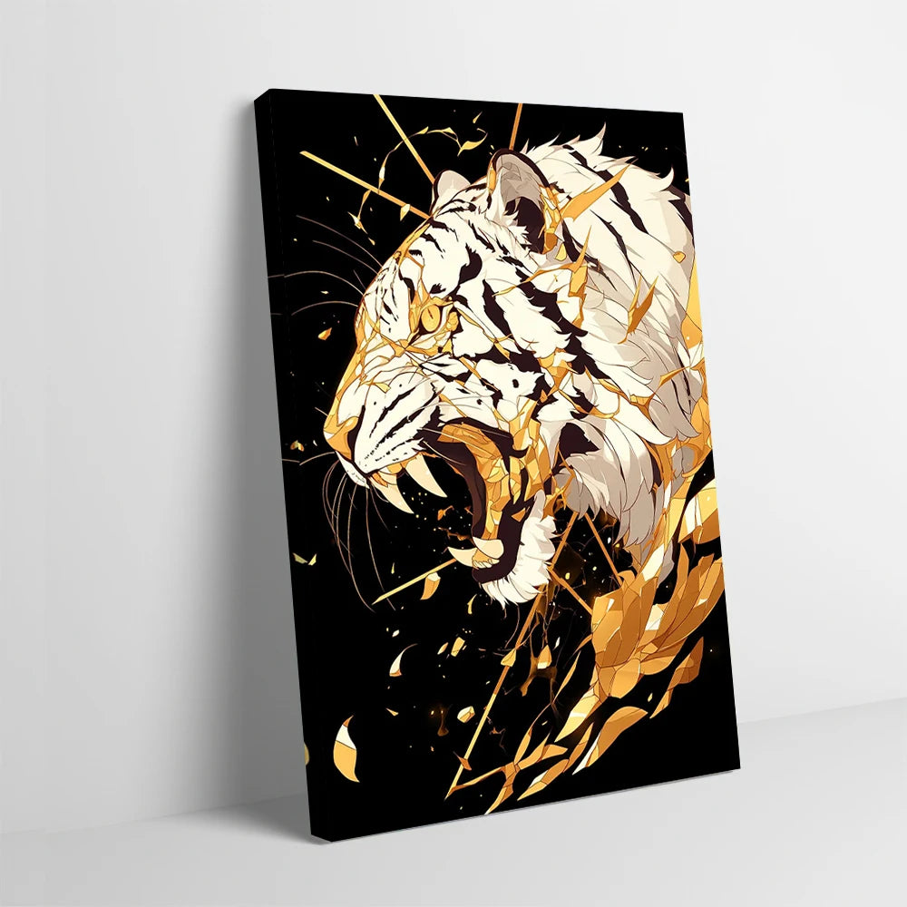 Tiger Roar Canvas Wall Art Decor
