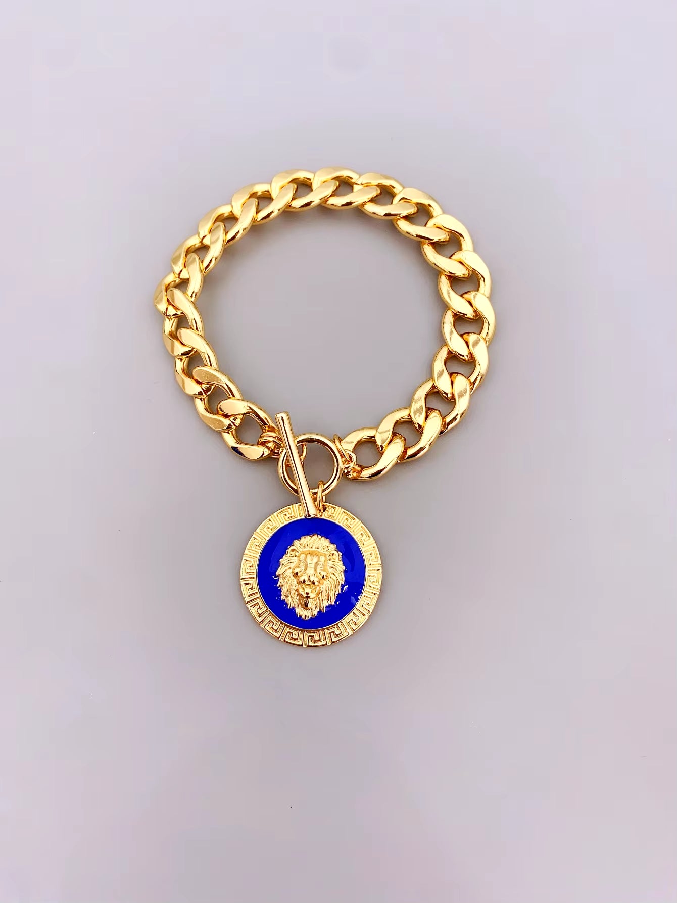 Lion Charm Bracelet (Red, Blue, Black, and Green)