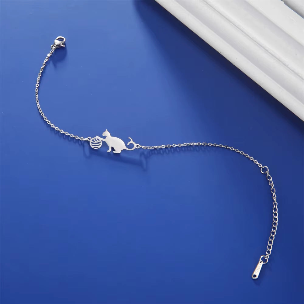Cat & Ball Bracelet