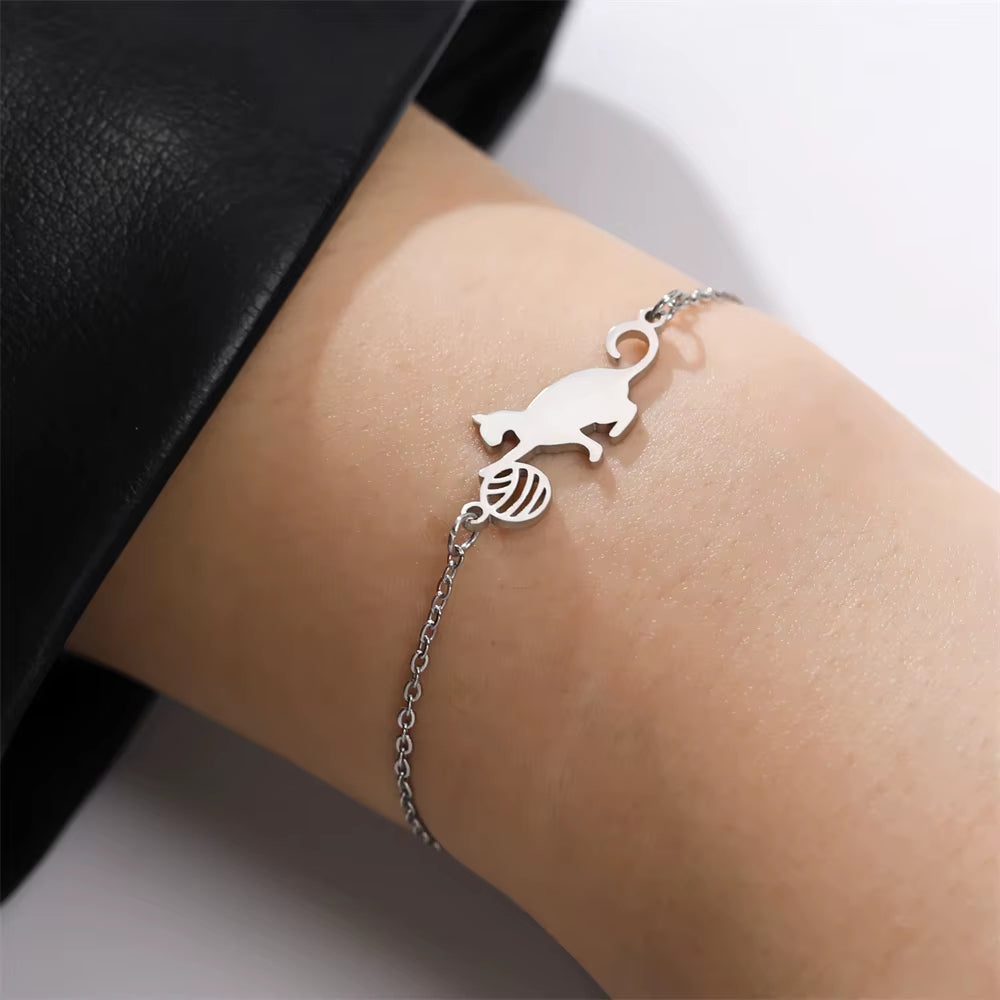 Cat & Ball Bracelet
