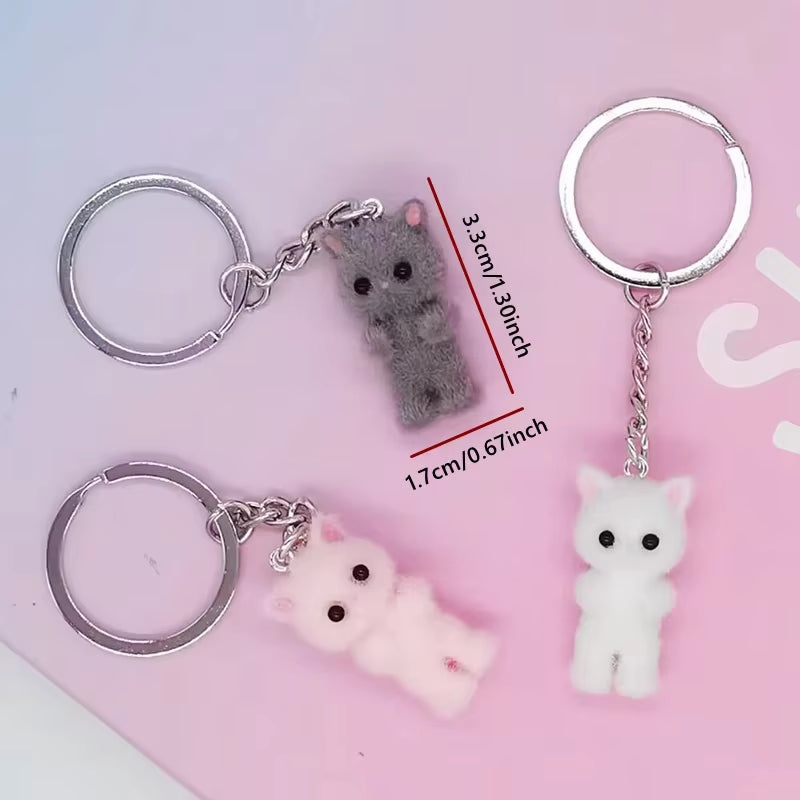 Adorable Cat Family Keychain – Get the Full Set of 3