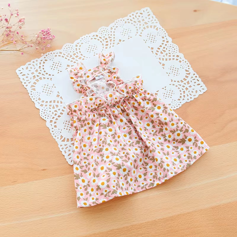 Sphynx Cat Summer Dress 100% Cotton: Comes in Green & Pink