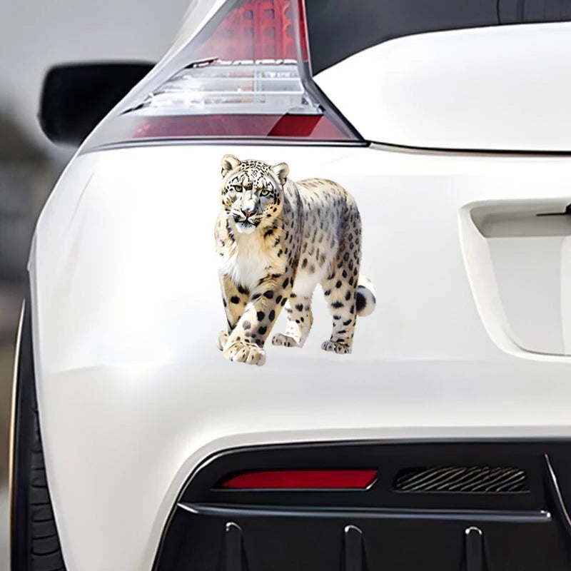 Snow Leopard Vinyl Waterproof Sticker Decor