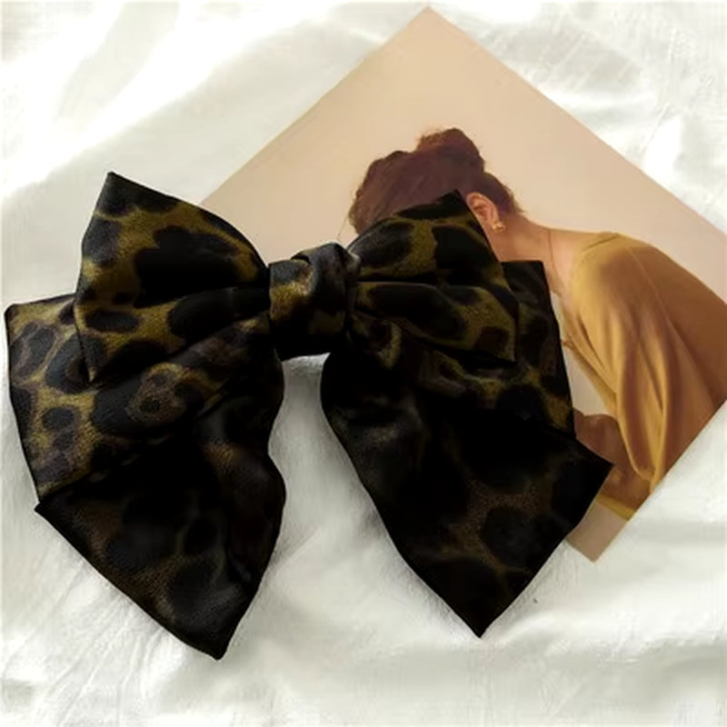 BIG WILD BOW HAIR CLIP: Variety of Print Colors