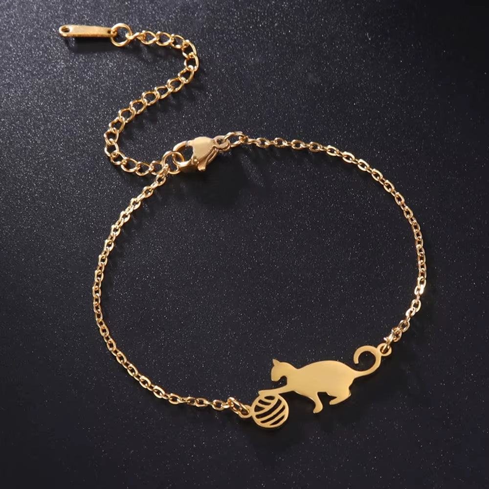 Cat & Ball Bracelet