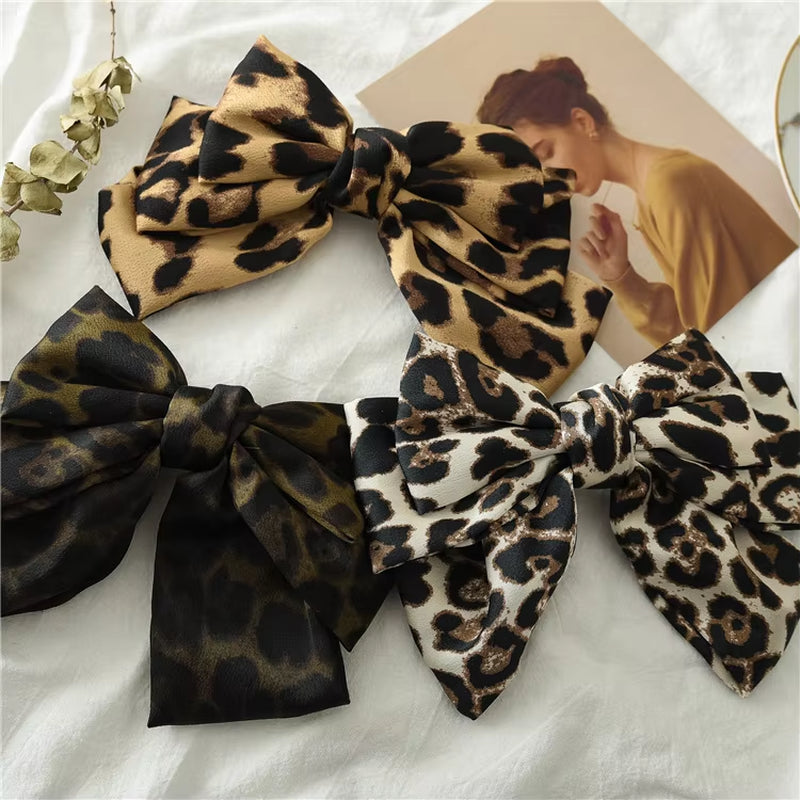 BIG WILD BOW HAIR CLIP: Variety of Print Colors
