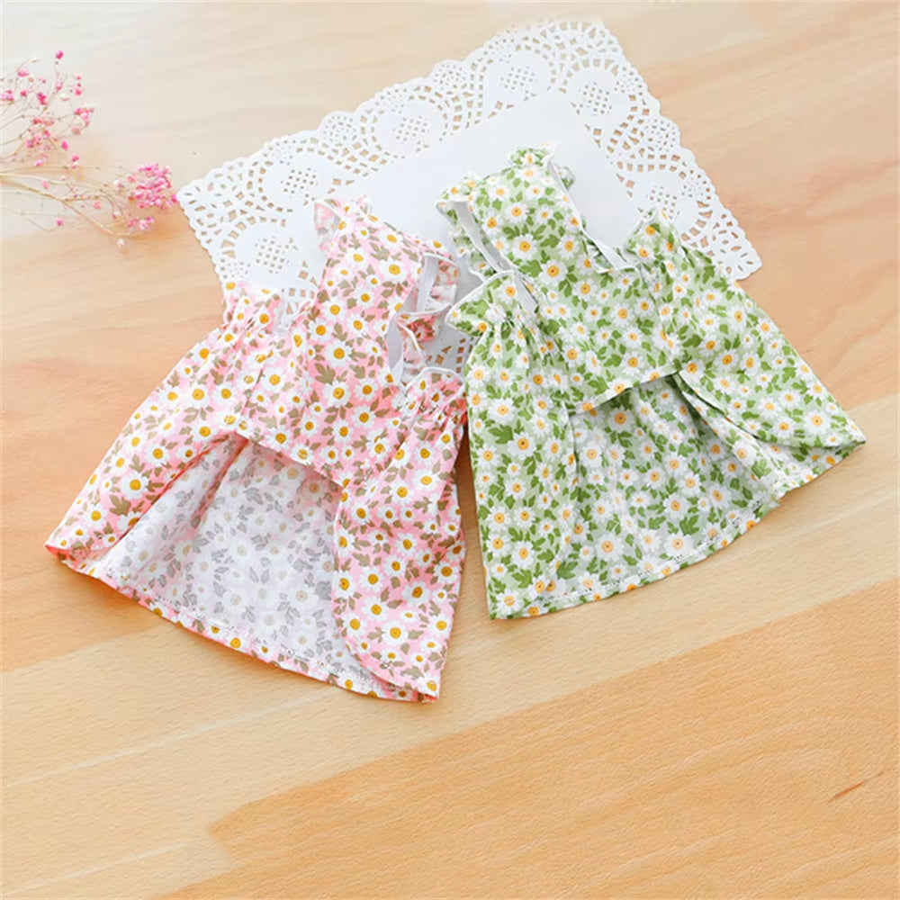 Sphynx Cat Summer Dress 100% Cotton: Comes in Green & Pink