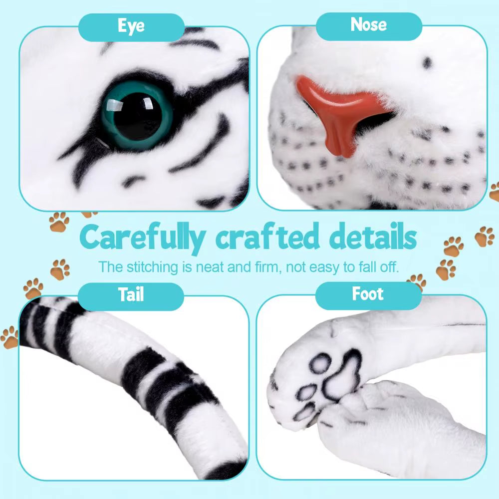 Life Size White Tiger Plush Toy