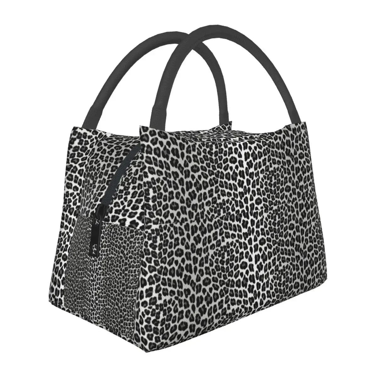 Stylish Insulated Snow Leopard Lunch Bag!