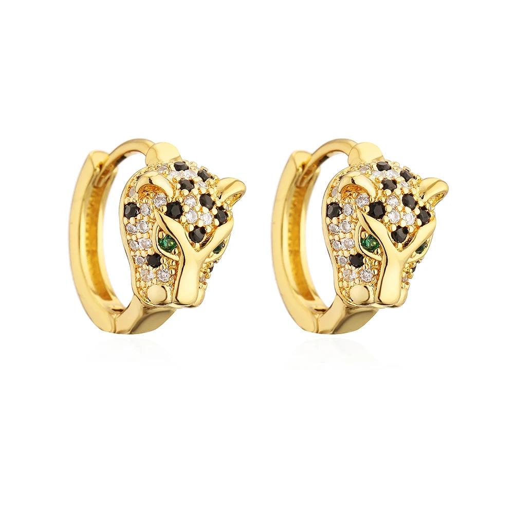 Golden Wildcat Earring