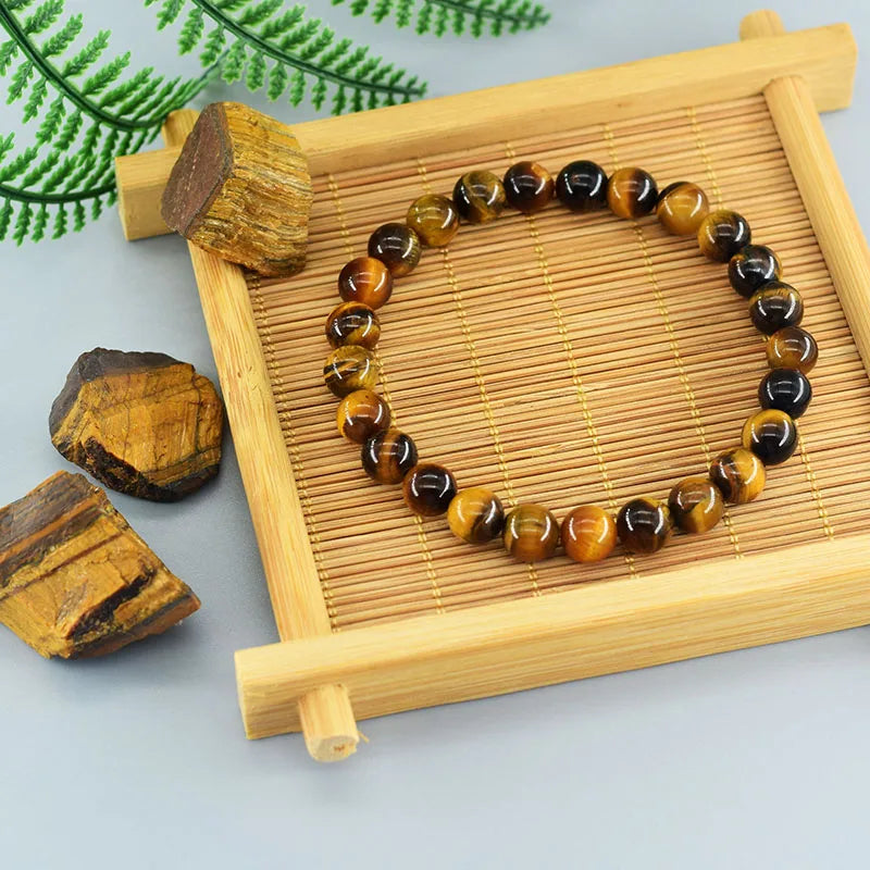 Tiger Eye Bracelet- Grade 5A Natural Stone