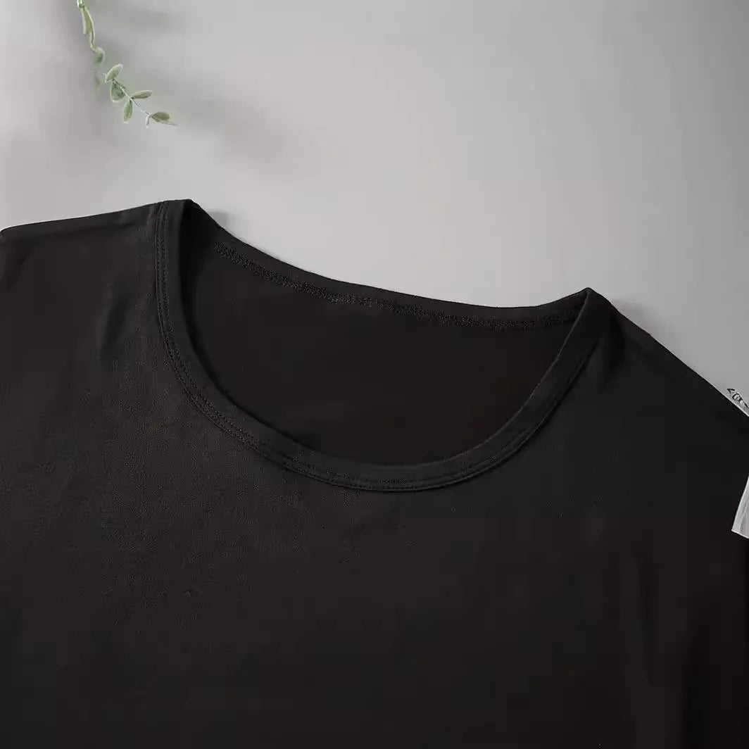 Wild Heartbeat Crew Neck Black T-Shirt