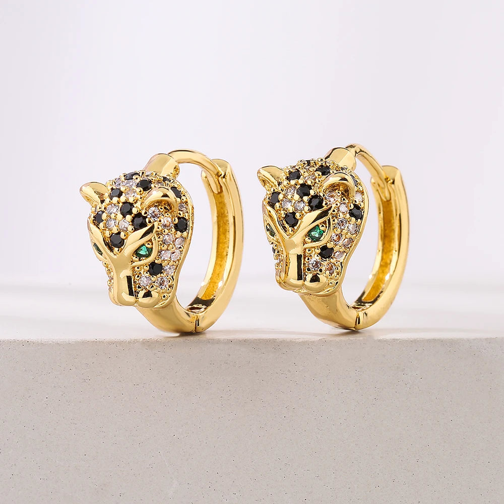 Golden Wildcat Earring