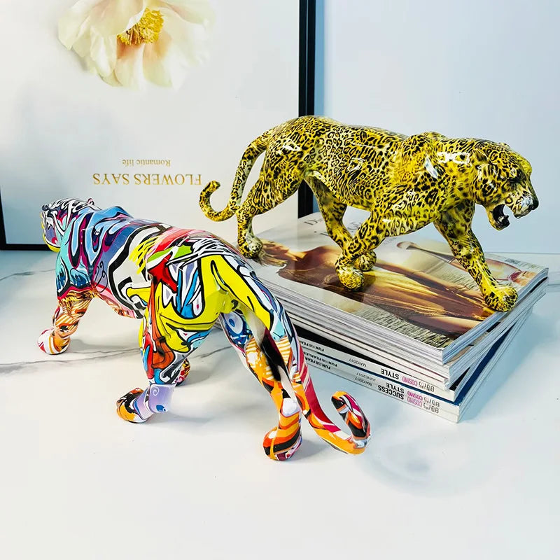 Boho Downtown Chic Panther Statue – 2 Unique Styles